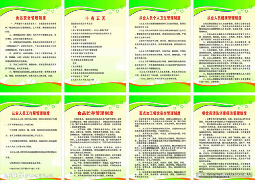 餐饮食品管理制度牌设计图